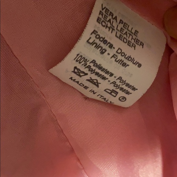 Pink Vera Pelle Leather Jacket - Picture 4 of 6